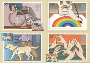 PHQ 50 - INTERNATIONAL YEAR OF DISABLED - FDI ON FRONT - MAXI CARDS - LOT 578 - Picture 1 of 1