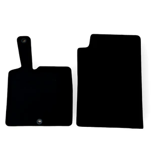 Front Car Floor Mats Velour For Smart ForTwo Waterproof Black Carpet Liners 2pcs - Picture 1 of 12
