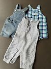 Baby Boy Outfits Romper Clothes Lot 3 3/6 Mo Bundle OLD NAVY /Just one you