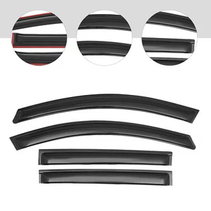 For 2018-2023 GMC Terrain Window Visors Deflectors Sun Rain Guards Black NEW - Picture 1 of 16
