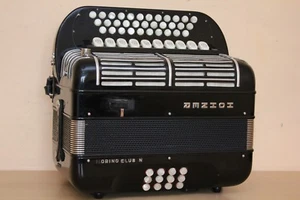 Hohner Morino Club N Harmonika Diatonic C/F Cassotto Akkordeon Fisarmonica +MIDI - Picture 1 of 12