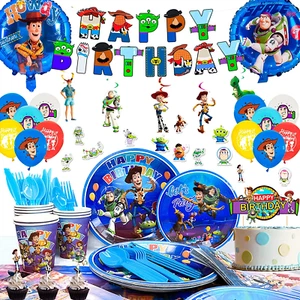 Toy Story Geburtstag Deko Set-Toy Story Partygeschirr Se - Bild 1 von 10
