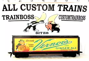 HO SCALE CUSTOM LETTERED VERNORS COLLECTIBLE REEFER LOT ALSO AVAIL IN O SCALE - Picture 1 of 9