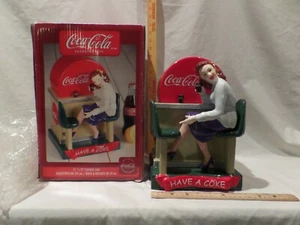 SELTEN - KERAMIK COCA-COLA ""GIBSON GIRL AT SODA FUNTAIN"" KOKIESGLAS 2005 - Bild 1 von 10