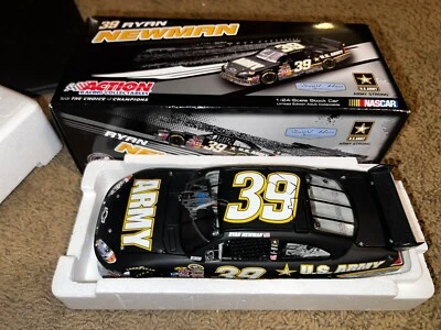ACTION 1:24 #39 RYAN NEWMAN AUTOGRAPHED 2009 CHEVY IMPALA SS US ARMY COT - Image 1 of 4
