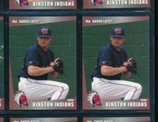 Lot (2) 2006 Grandstand Aaron Laffey Kinston Indians (CF60) SWSW6