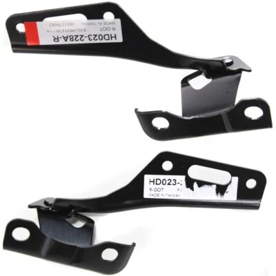 Front Left Right Hood Hinge Black Steel Set Of 2 For HONDA ACCORD 2003-2007 - Image 1 of 4