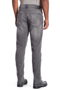 NWT HUDSON Mens Blake Slim Zip Fly Straight Leg Jeans Size 33 Ink Slinge (Grey) - Picture 1 of 12