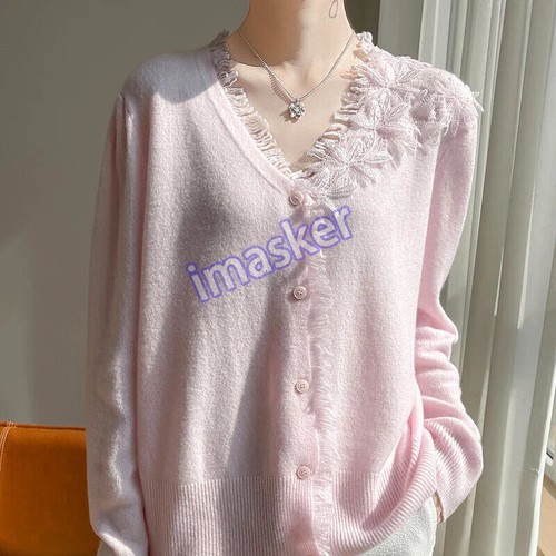 VETEMENTS Maglione Giacca Autunno Inverno Cappotto Donna Abbigliamento Scollo V Maglia Cardigan Top