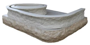 Stone Master Molds Chiseled Edge Concrete Countertop Edge Form Liner 10'x4"x1.75 - Picture 1 of 12