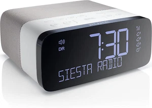 Siesta Rise DAB+/FM Digital Radio Bedside Alarm Clock (Polar) - Picture 1 of 12