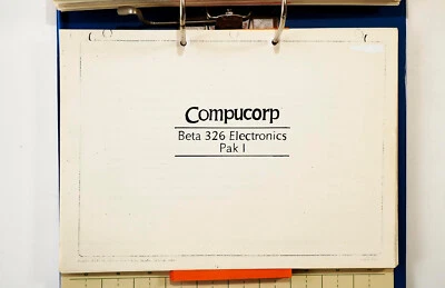 COMPUCORP 326 / 392 Programm Bibliothek ELECTRONICS PAK I - Bild 1 von 2