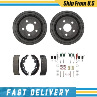 Tambores de freno traseros zapatas de freno y herrajes kit de resorte para Chevrolet Corsica 1992 Foto 1 de 4