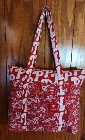 Philadelphia Phillies MLB large Fabric Tote Bag Team Logo And Colors 16X12 Purse Cover