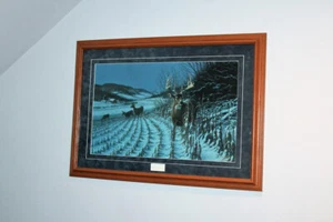 Michael Sieve Framed Lithograph Print Wait Til Dark Deer Limited Edition - Picture 1 of 6