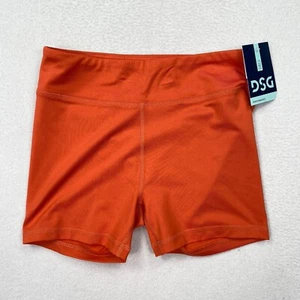 DSG Brand Youth Girls Shortie Yoga Gym Tights Shorts Size L Rusty Orange - Picture 1 of 9
