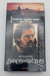 SEALED Dances with Wolves VHS Tape Kevin Costner Orion Entertainment 1990 - Imagen 1 de 2