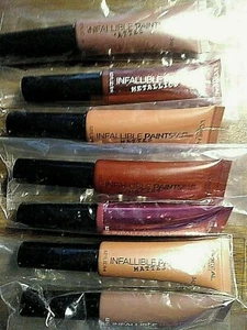 Loreal Paris Infallible Mattes or Mettalics Lip Paints Your Choice New Sealed - Picture 1 of 8