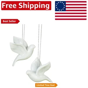 Elegante Juego de 2 Palomas de la Amistad - Adornos Decorativos de Resina Duradera - Imagen 1 de 2