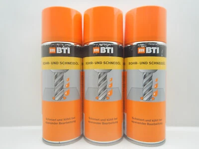 3x BTI BOHRÖL UND SCHNEIDÖL BOHREN ÖL BOHRLOCH SCHMIERT KÜHLT 400ml