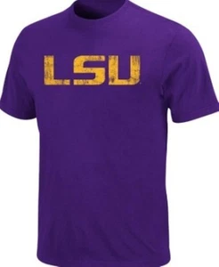 NEU LSU Tigers Herren Large lila Baumwolle-Poly Mischung T-Shirt-Louisiana State - Bild 1 von 2