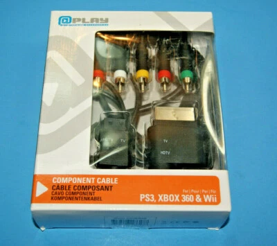 Universal HD Component Cable @Play - PS3 XBox360 Wii Power Chords - Image 1 of 2
