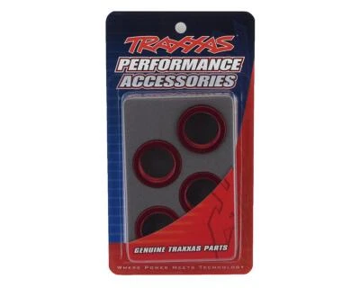 Traxxas Part #8968R: GT-Maxx Aluminum Spring Retainer (Red-Anodized) (4) - Image 1 of 2