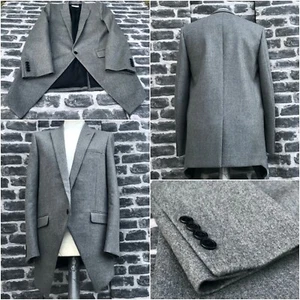 UltraRare & Gorgeous Saint Laurent AW14 Hedi Slimane Swallow Cut Flannel Blazer  - Picture 1 of 12