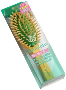 Japanese Hair Wood Cushion Brush Tsuge Olive Squalene Oil Compound Beauty Large - Picture 1 of 2