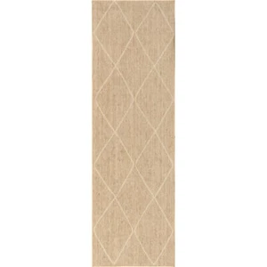 nuLOOM Billy Transitional Natural Indoor Washable Runner Rug - Picture 1 of 12