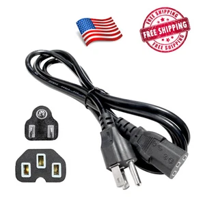 3 Prong Replacement AC Power Cord Cable US Plug for PC Desktop Dell XBox Cisco - Picture 1 of 6