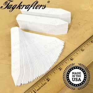 PREMIUM 4" X 5/8" Plastic Pot Stakes Plant Markers Labels Nursery Tags USA MADE - Picture 1 of 4
