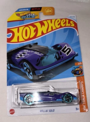 Hot Wheels 2024 Rollin Solo Purple #154/250 HW Track champs - Image 1 of 2