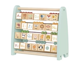 Animal Alphabet Wooden Learning Toy – Flip & Spin ABC Abacus for Toddlers - Picture 1 of 1