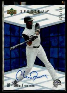 2007 Upper Deck Spectrum Choo Freeman Auto 28/199 Colorado Rockies #RR-CF - Picture 1 of 2