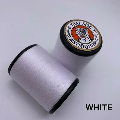 White All Purpose Spun Polyester Sewing Thread 600 Yard Spool DIY Hand Machine - Image 1 of 4