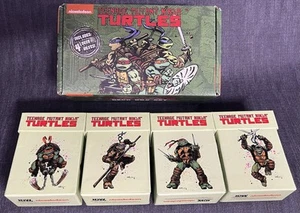 Teenage Mutant Ninja Turtles TMNT Set of 4 Deck Boxes Kickstarter 2018 IDW Used - Picture 1 of 3