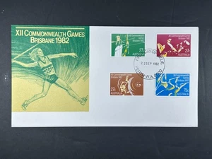 Australia FDC 1982 XII Commonwealth Games Brisbane Full Set of 4 Stamps a926 - Picture 1 of 2