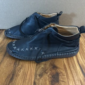 Menico EUC Größe 46 MEDIEVEL WILDLEDER SLIPPER STIEFEL - HERREN - Bild 1 von 6