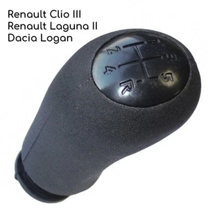 Pommeau levier de 5 vitesses Noir pour Clio 3 Laguna 2 Twingo 3 Logan Duster - Imagen 1 de 7