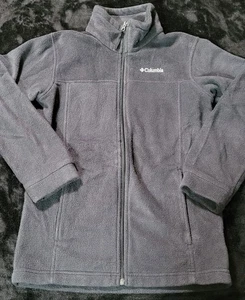Columbia Fleece Jacket Gray Youth Kids Size Medium 10/12 Full Zip - Picture 1 of 4