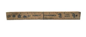 Vintage Ehrliches Fischer Lineal Klappmesser Holzgriff Edelstahl Japan - Bild 1 von 5