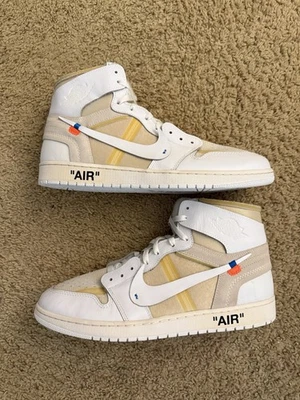 Size 16 (Worn Once) - Jordan 1 Retro OG x Off-White High White - Image 1 of 4
