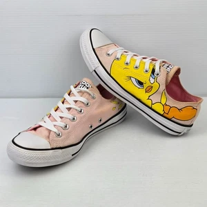 Converse Chuck Taylor All Star x Looney Tunes Tweety Pink Shoes Sneakers US 10 - Foto 1 di 9