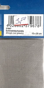 KIBRI Spur N, Nr. 37967, Schieferdachplatte 12 x 20 cm, hellgrau (M885) - Picture 1 of 2