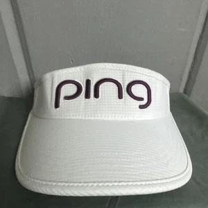Cappello Ping Strapback Visiera Solare Bianco Taglia Unica Regolabile Ricamato Golf - Foto 1 di 9