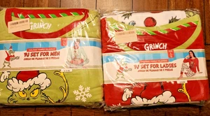 Dr Seuss Grinch che ha rubato il pigiama di Natale per lui e lei taglia L per entrambi nuovo con scatola - Foto 1 di 5
