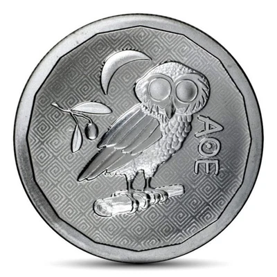 2024 1 oz St. Helena Athena Owl Silver Coin (BU) - Image 1 of 3