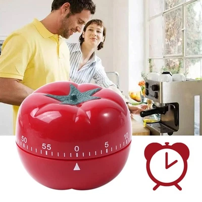 Kitchen Timer Tomato Shape Timer Cooking Clock Mechanical Timing For Food Baking - Image 1 of 4