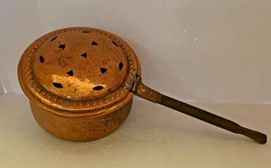 Antiguo calentador de cama de cobre - ¡Muy bonito! - Imagen 1 de 11